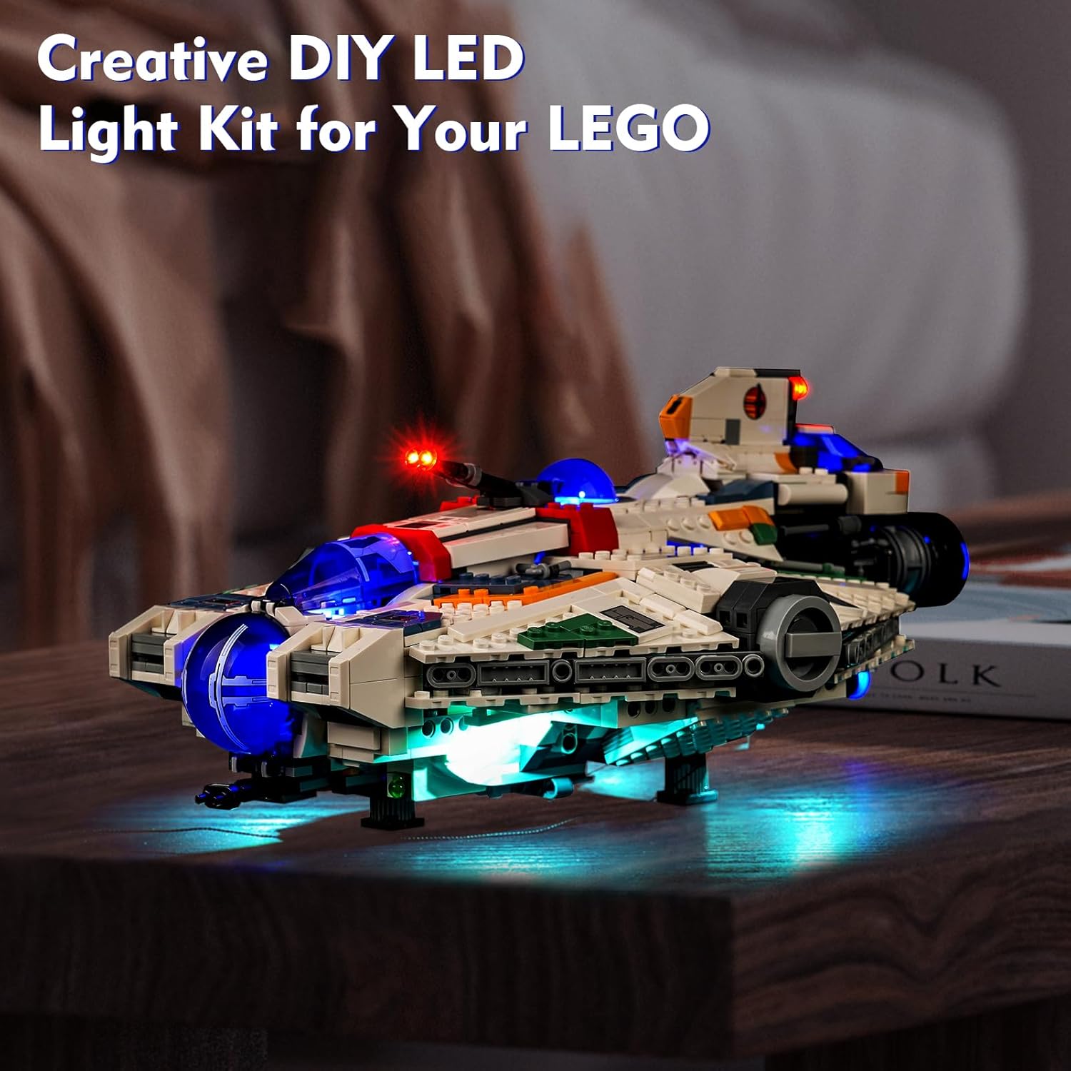 LED Light Kit for Lego Ghost & Phantom II 75357, Creative Lighting Set Accessories Compatible with Lego 75357 Building Set (Lights Only, No Models)