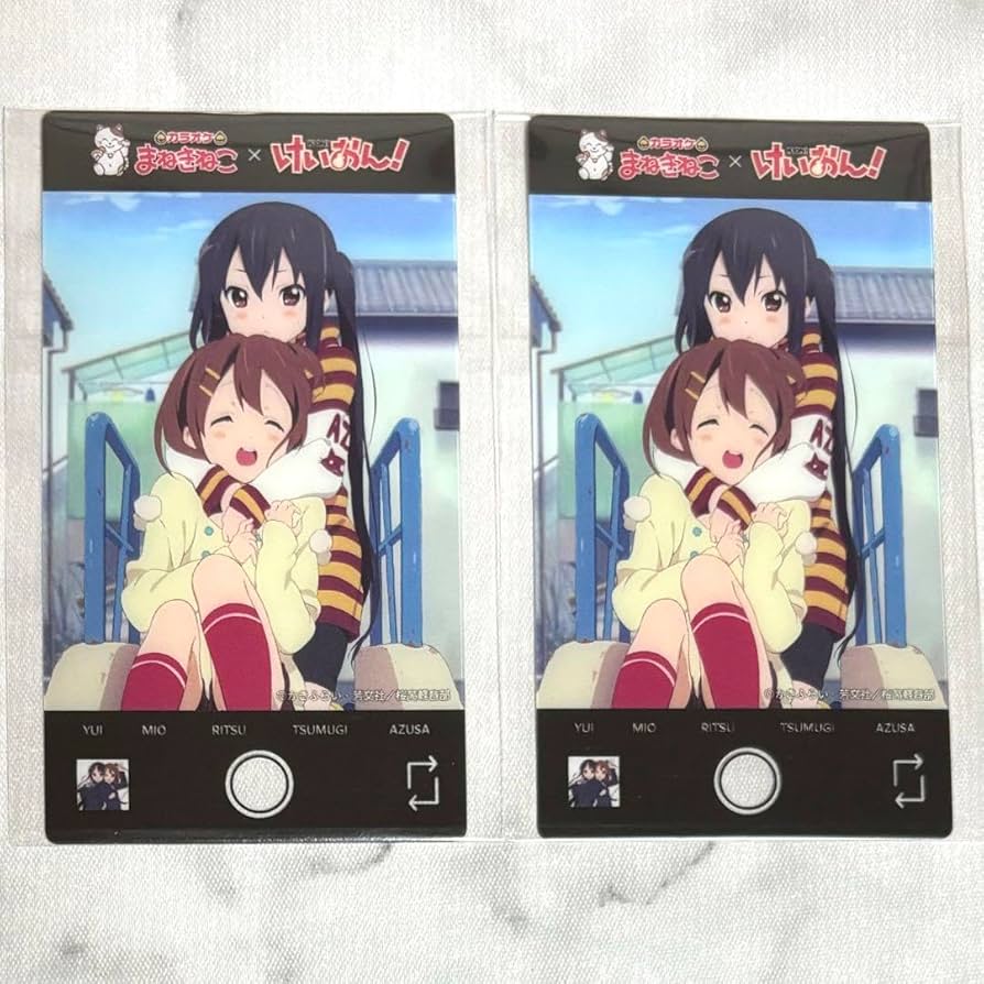 けいおん まねきねこ クリアカード 全種類セット グッズ-カード】けいおん！ クリアカード（全15種/ランダム
