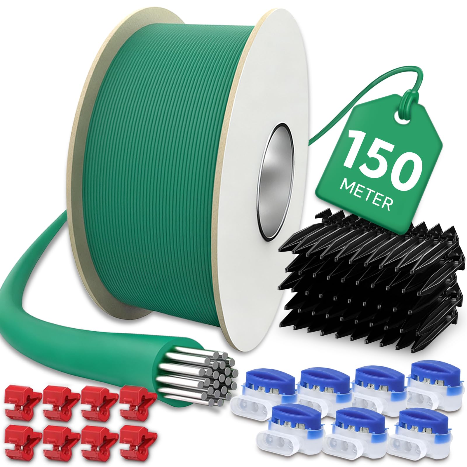 50 m Cavo di limitazione robot tosaerba,100 Picchetti