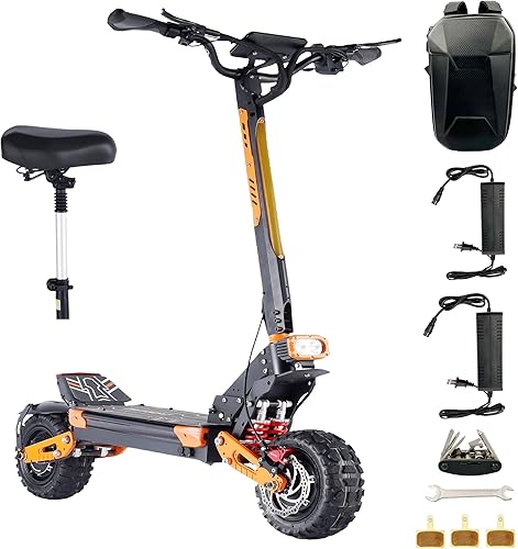 Scooter eléctrico todoterreno para adultos, motor Yenghome de 2800 W5600 W hasta 33 Mph50 Mph, neumáticos de vacío de 11 pulgadas, 60 V, 15 Ah28 Ah,