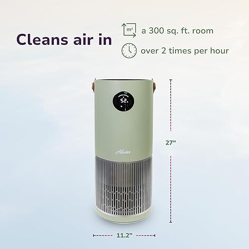 Miniatura 8 de Hunter Fan Company Humidificador y purificador de aire en uno, purificadores de aire de filtración avanzada para el hogar, purificadores de aire