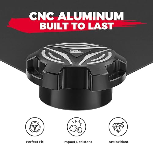 Miniatura 5 de KEMIMOTO Tapa de gas de aluminio compatible con Polaris Slingshot SL LE R S SLR Grand Touring 2015-2023, tapa de aceite tapa de combustible 2521278