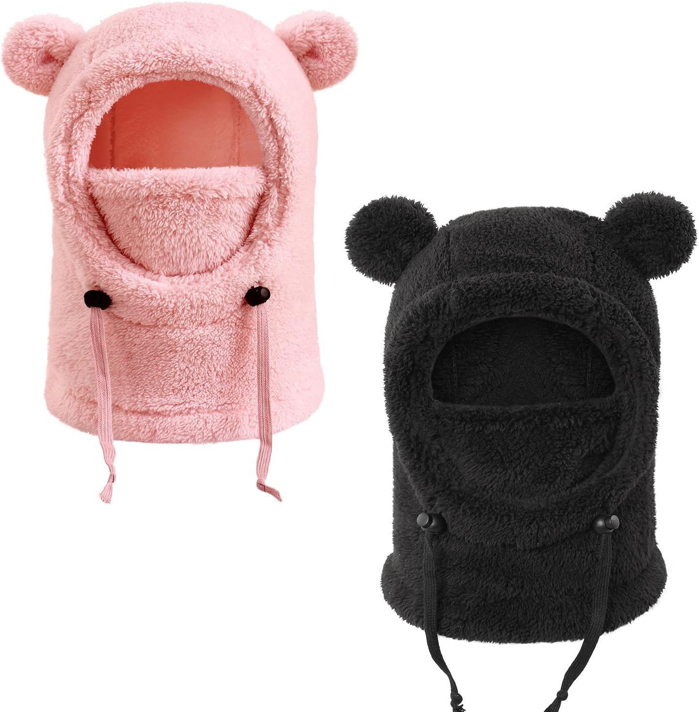Kids Winter Fleece Hats Children's Balaclava Ski Mask Windproof Warm Adjustable with Fleece Lining Hat for Boys Girls