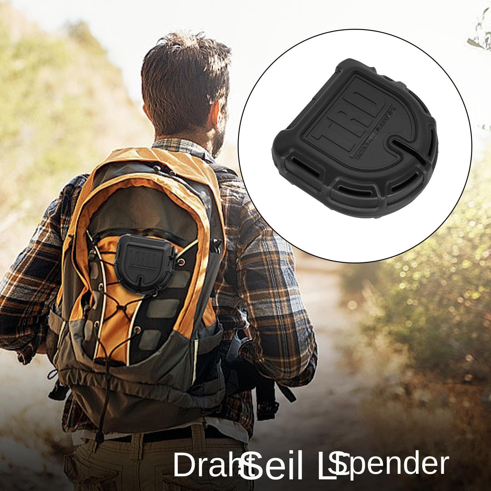 Paracord -Spender - Seilspender | Kabelspeicherbox | Überlebensausrüstung Seillagerbox Outdoor Tool | Fallschirm Container Effizienter tragbarer Nutzungsstreicher -String -Container zum Wandern im Fre