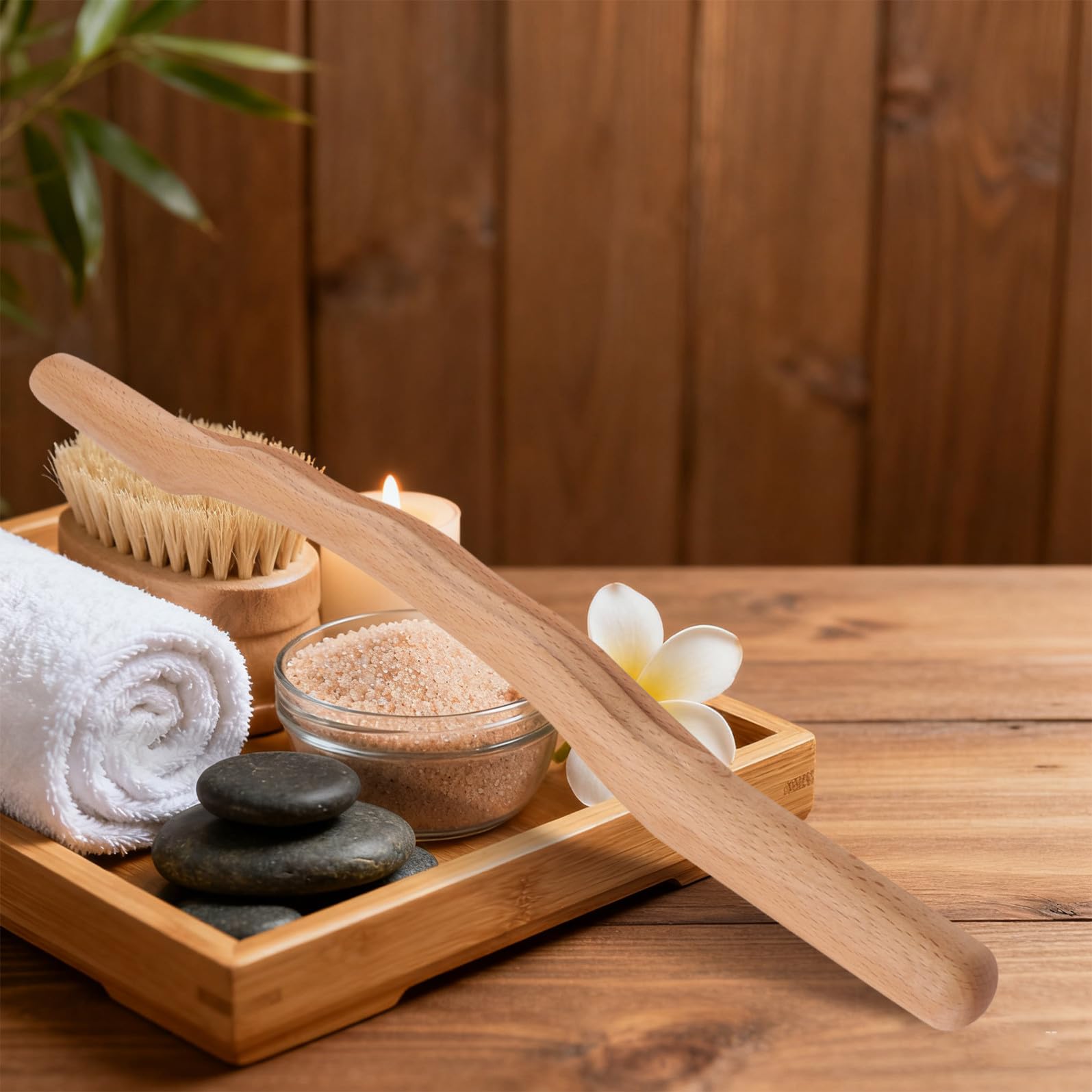 Barras de Masaje de Madera 4piezas para Cuello y Rostro