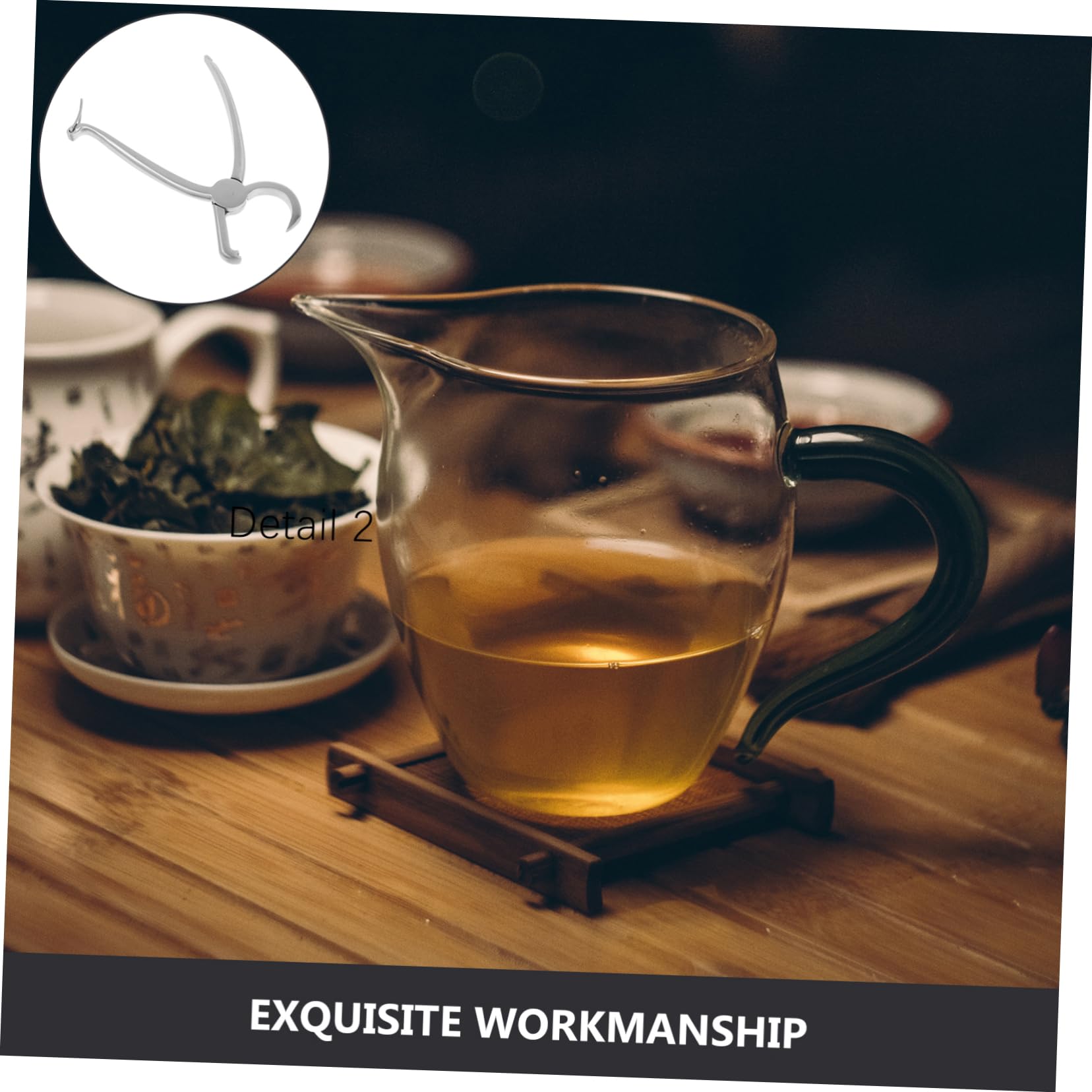 HANABASS 304 Stainless Steel Tea Pliers Tea Accessory Silver Multi-purpose Tool