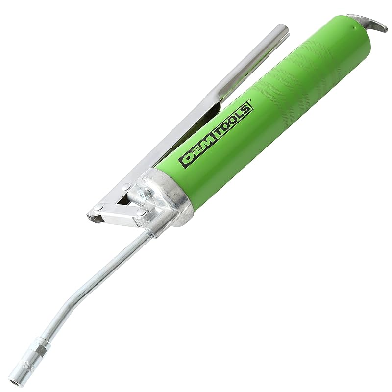 Engraxadeira manual de alavanca OEMTOOLS 87201 com extensão de aço e acoplador hidráulico, 7.000 PSI