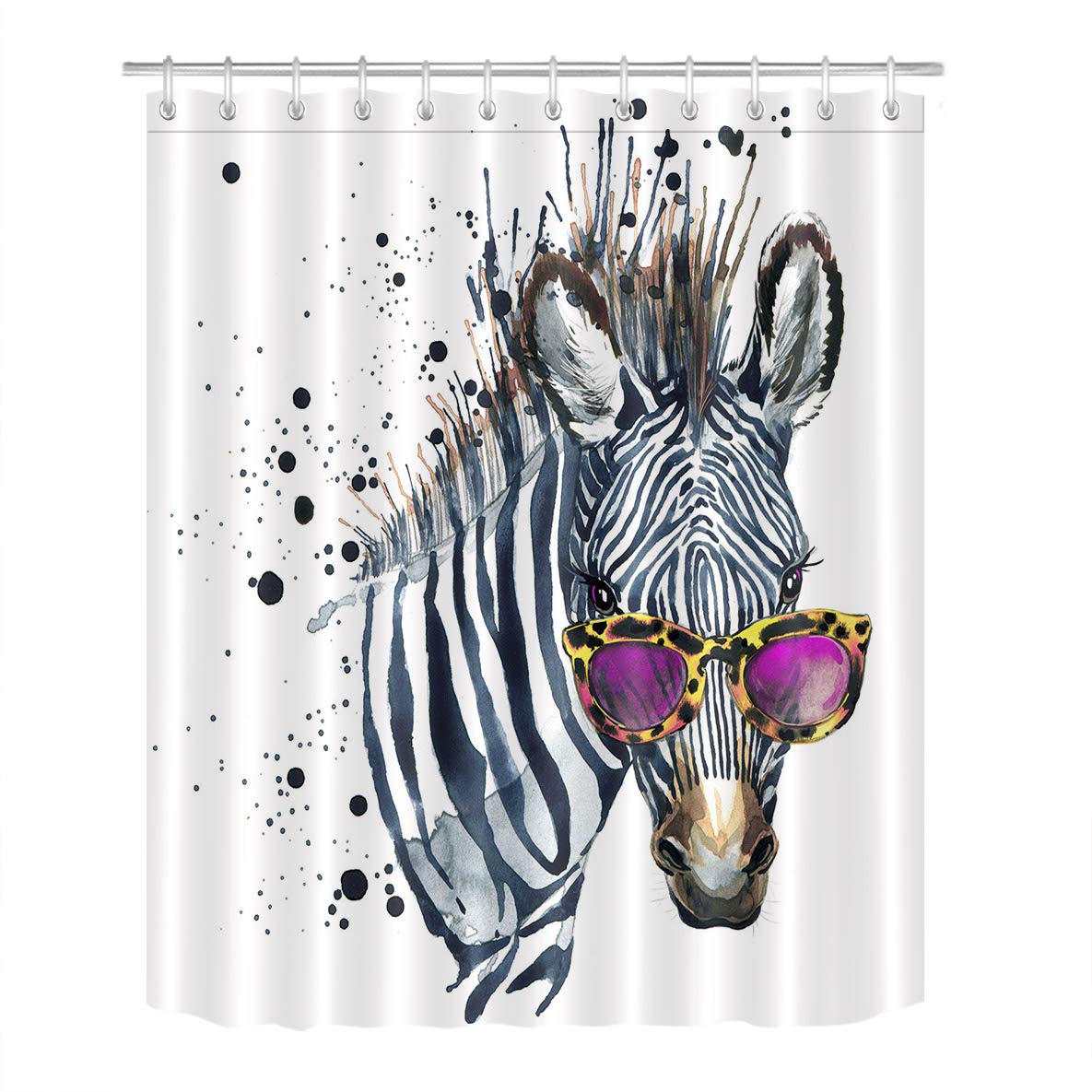 Zebra Print Shower Curtains Curtains & Drapes 2023