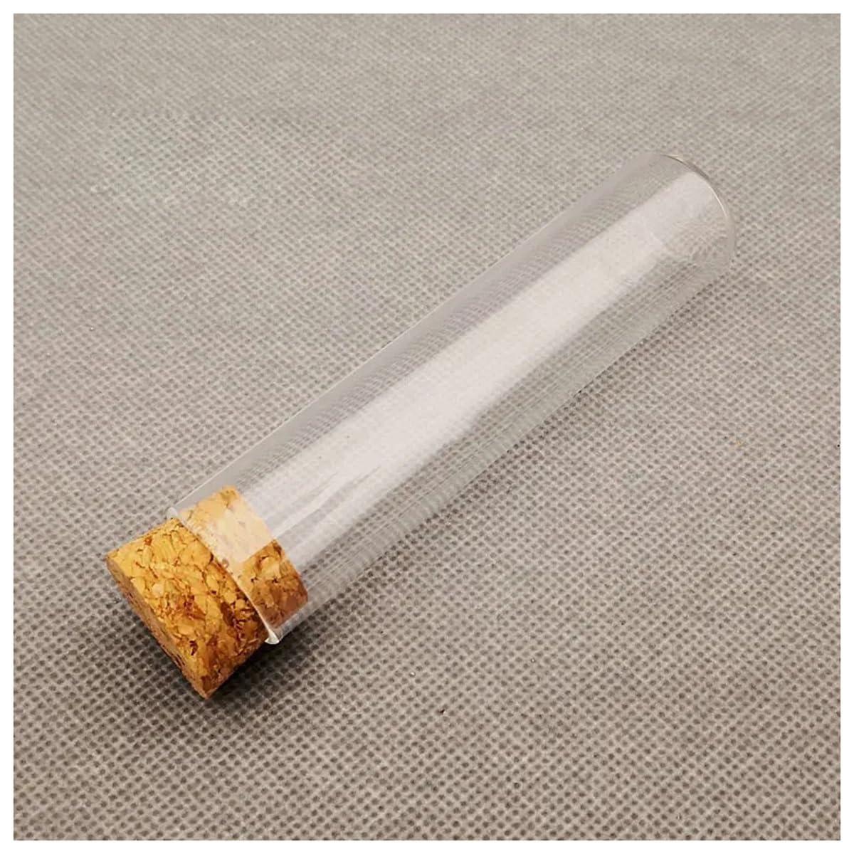 Laborausstattung und -bedarf Außendurchmesser 25 mm, Reagenzglas aus Glas mit flachem Boden und Korken, Reaktionsgefäß verdicktem for Labor
