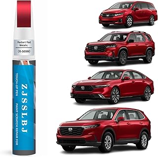 Touch Up Paint for Honda, Car Paint Pen Scratch Repair Two-In-One Touch Up Paint, Premium Car Scratch Remover for Deep Scratches (Radiant Red Metallic(R-569M) for 2025 CR-V/2025 Accord/2025 Pilot/2025 Odyssey/2025 Ridgeline/2025 Passport)