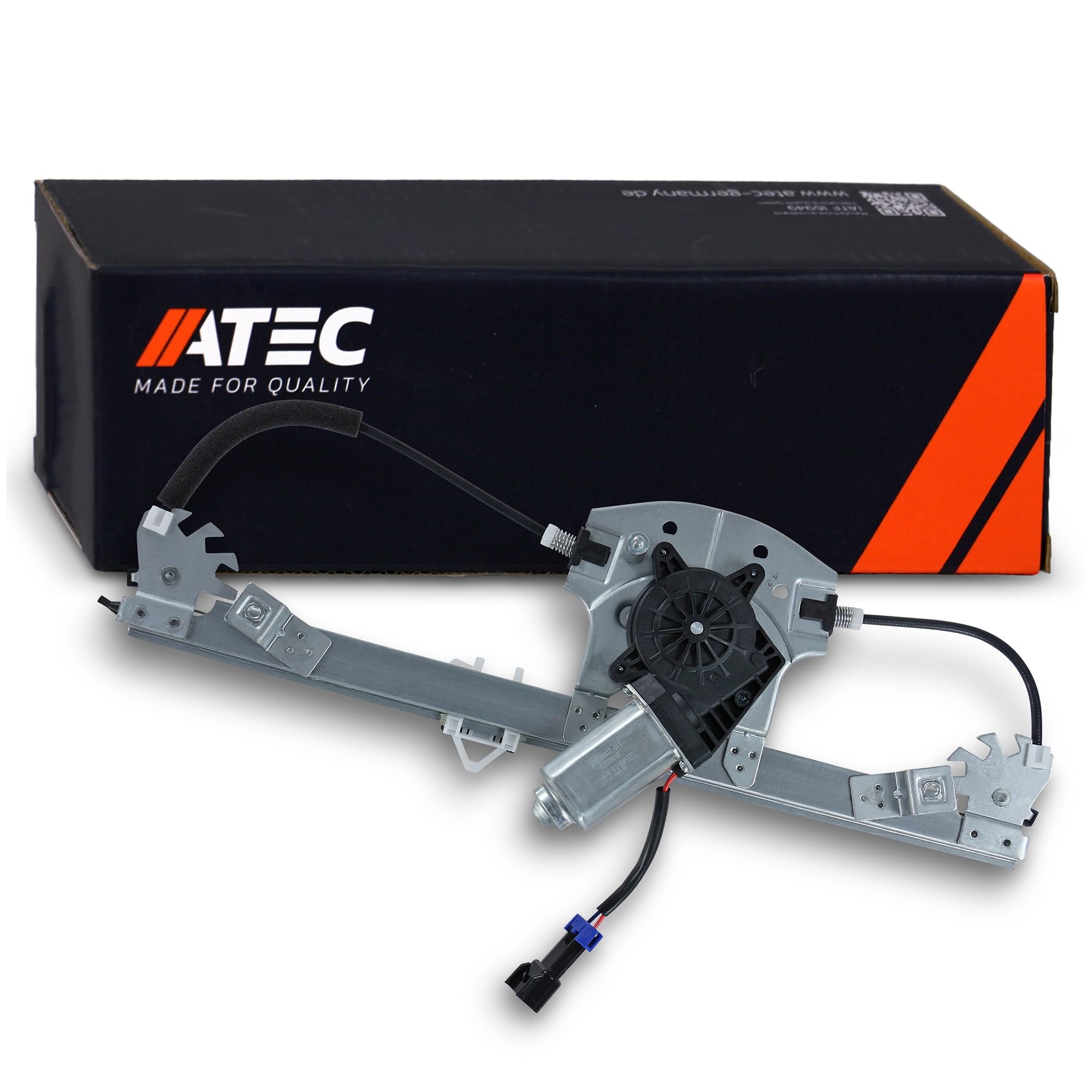 ATEC Germany 1x regolatore alzacristalli elettrici anteriore sinistro senza funzione comfort con motore elettrico Compatibile con ABARTH GRANDE PUNTO, PUNTO, FIAT GRANDE PUNTO (199_), PUNTO EVO (199_)