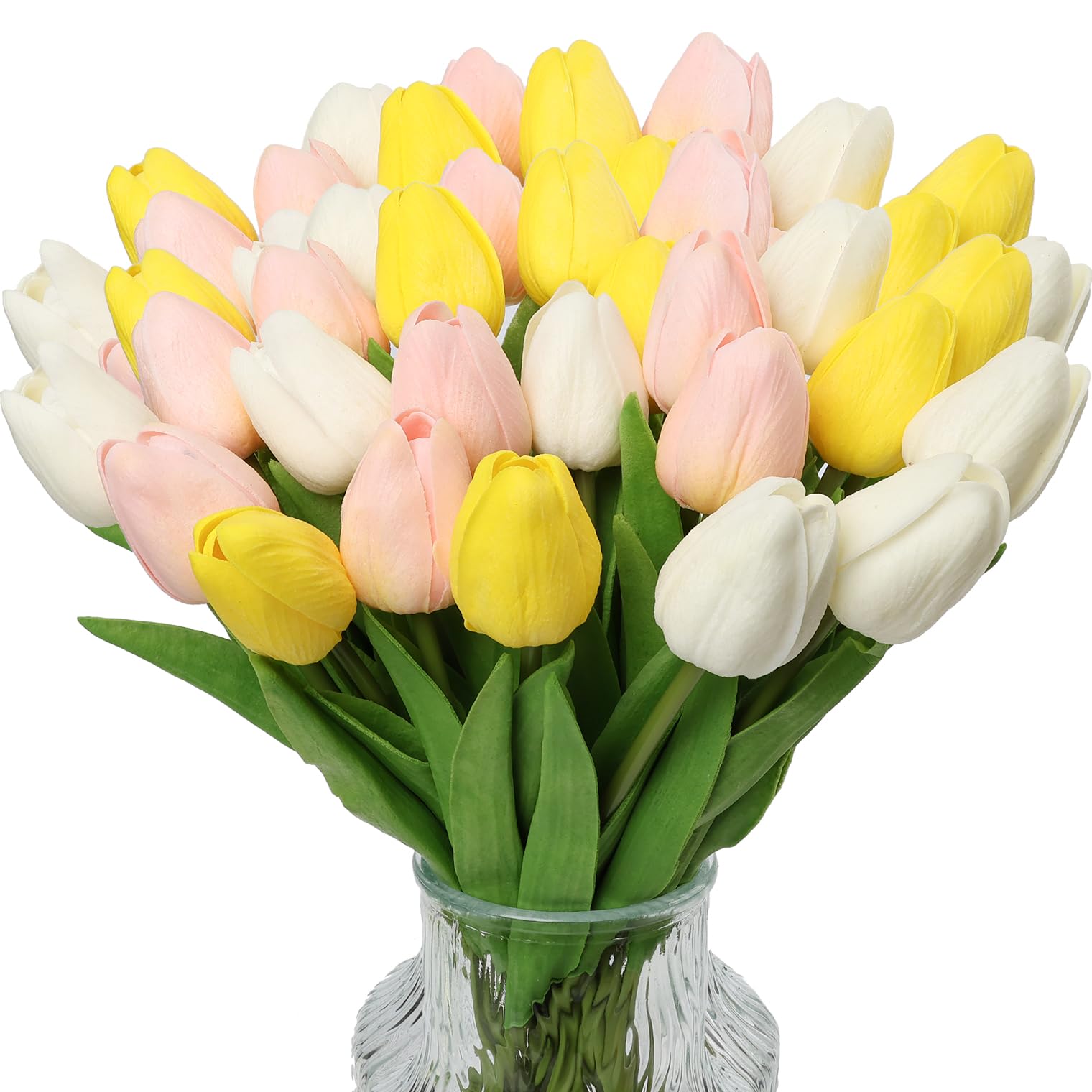 Achairder 30 Pcs Tulips Artificial Flowers Mix