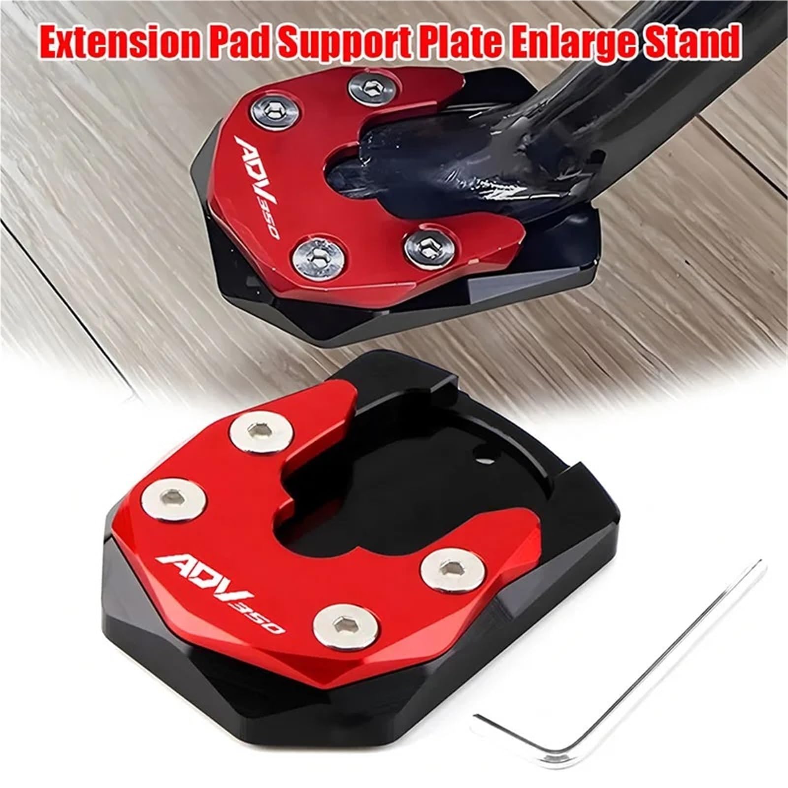 Caballete Lateral para Motocicleta para Honda para ADV350 para ADV 350 2025 Accesorios(Black)