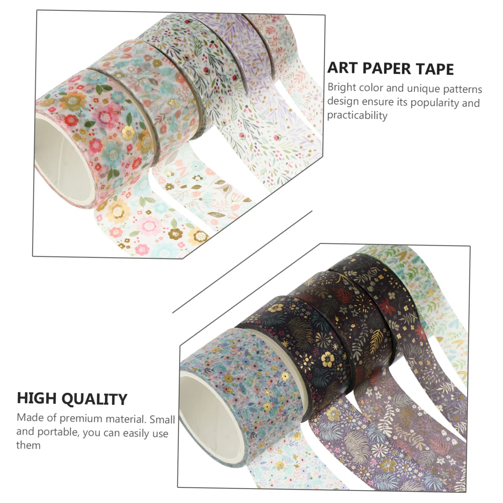 SHINEOFI 20 Nastro Adesivo Per Artigianato Di Nastro Decorativo Carta Per Scrapbooking e Design Unico e Facile Da Strappare Mano Per Decorare Inviti e Progetti Creativi