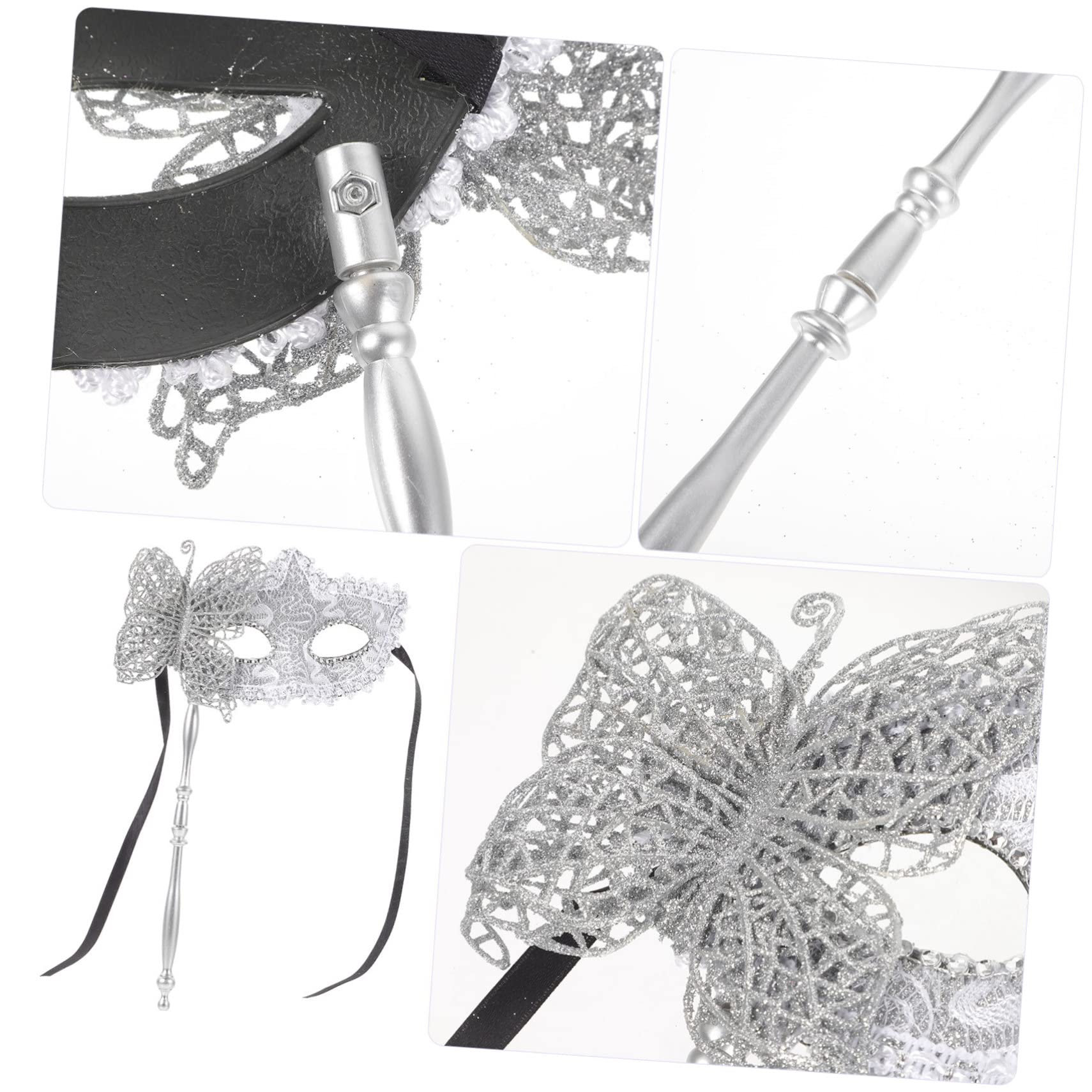 NUOBESTY 5piezas De Baile Veneciana Con Stick De Disfraz Elegante Para Fiestas Carnaval y Cosplay Diseño Chic y Misterioso Para Mujeres
