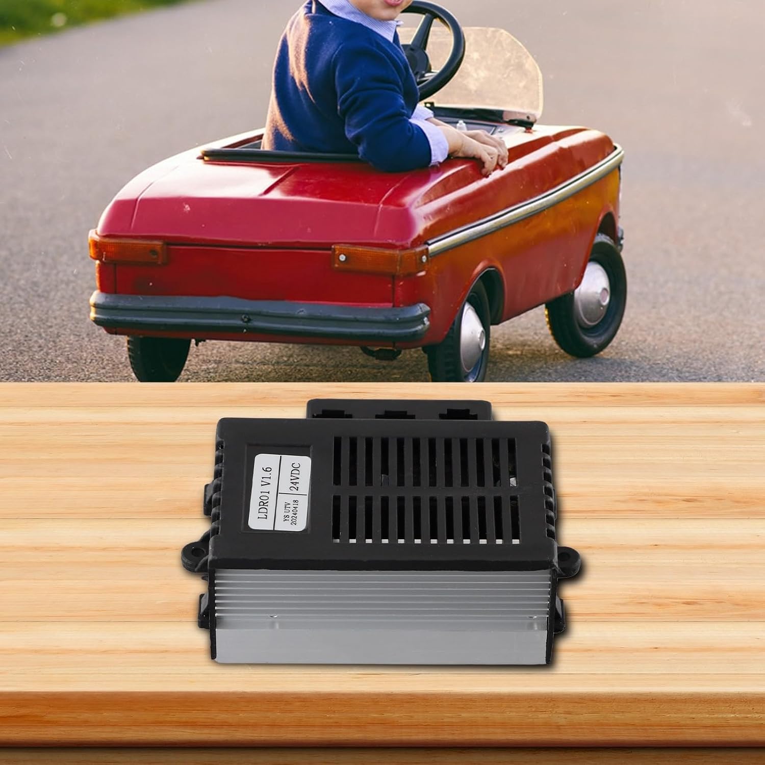 24V LDR01 JJF UTV Controller Children's Cars and Ride- Toys – + Construction, Compatible with 24V Vehicles