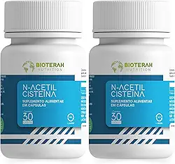 N-Acetil Cisteína 60 Cápsulas BIOTEAH Orginal Suplemento Alimentar Antioxidante Vitaminas