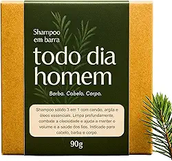 Shampoo Masculino 3 em 1 Cabelo Barba Corpo Barra Senhor Saboeiro
