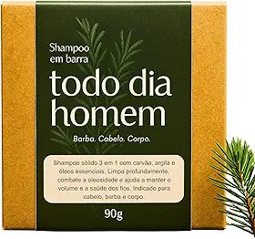 Shampoo Masculino 3 em 1 Cabelo Barba Corpo Barra Senhor Saboeiro