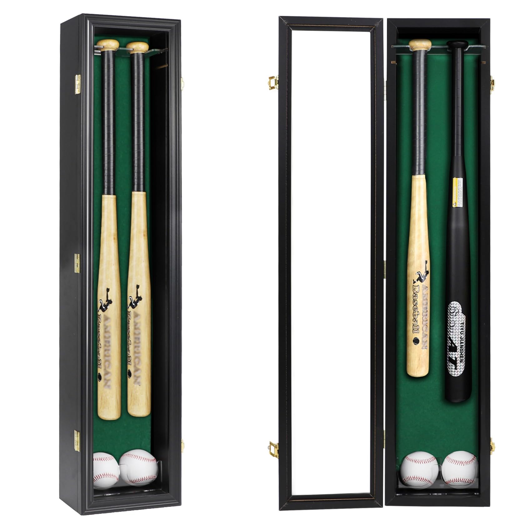 HOROW Baseball Bat Display Case Wooden Frame - display cases | Mubboo