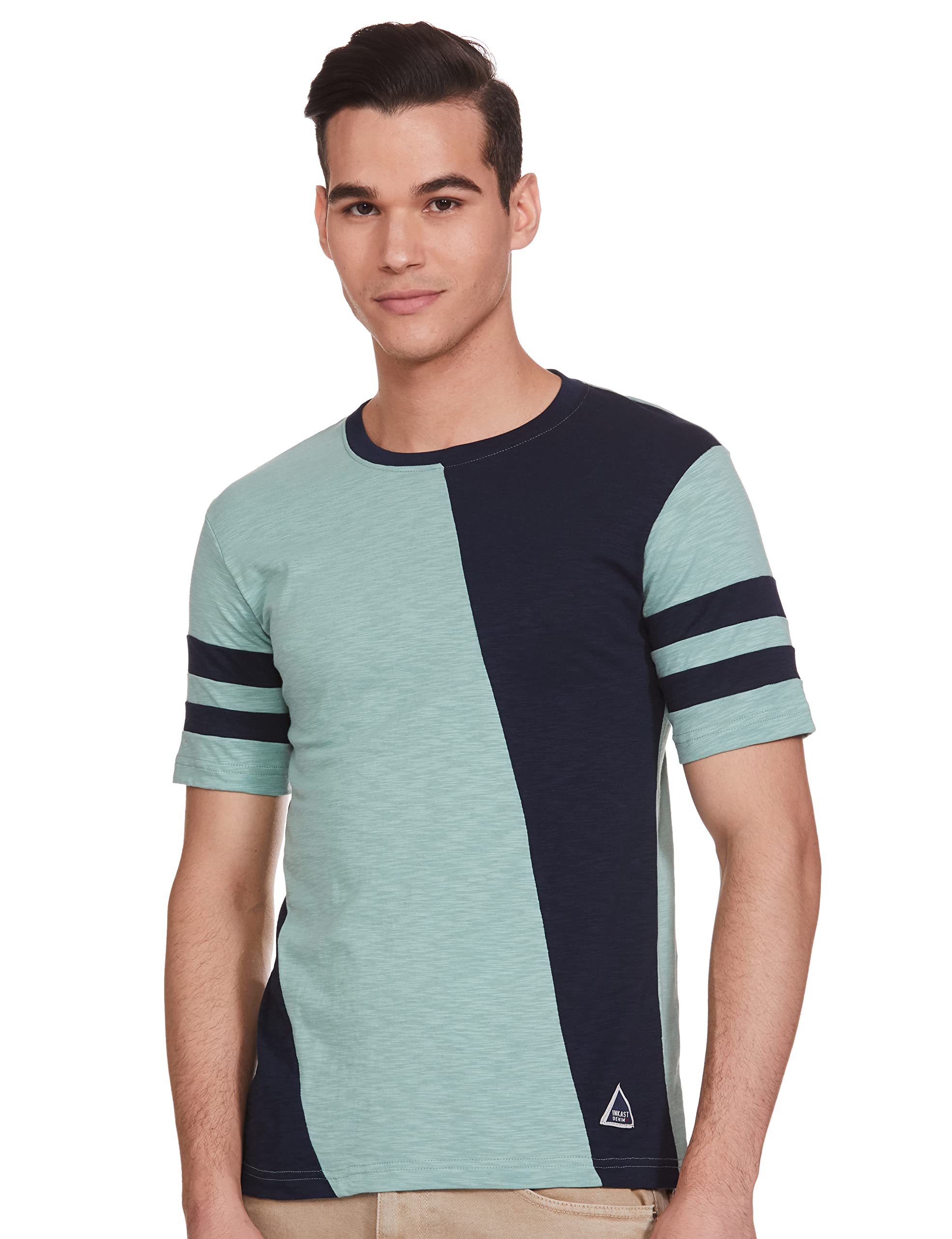 Amazon Brand - inkast denim co. men regular t-shirt (ss20inktee41_granite green m)