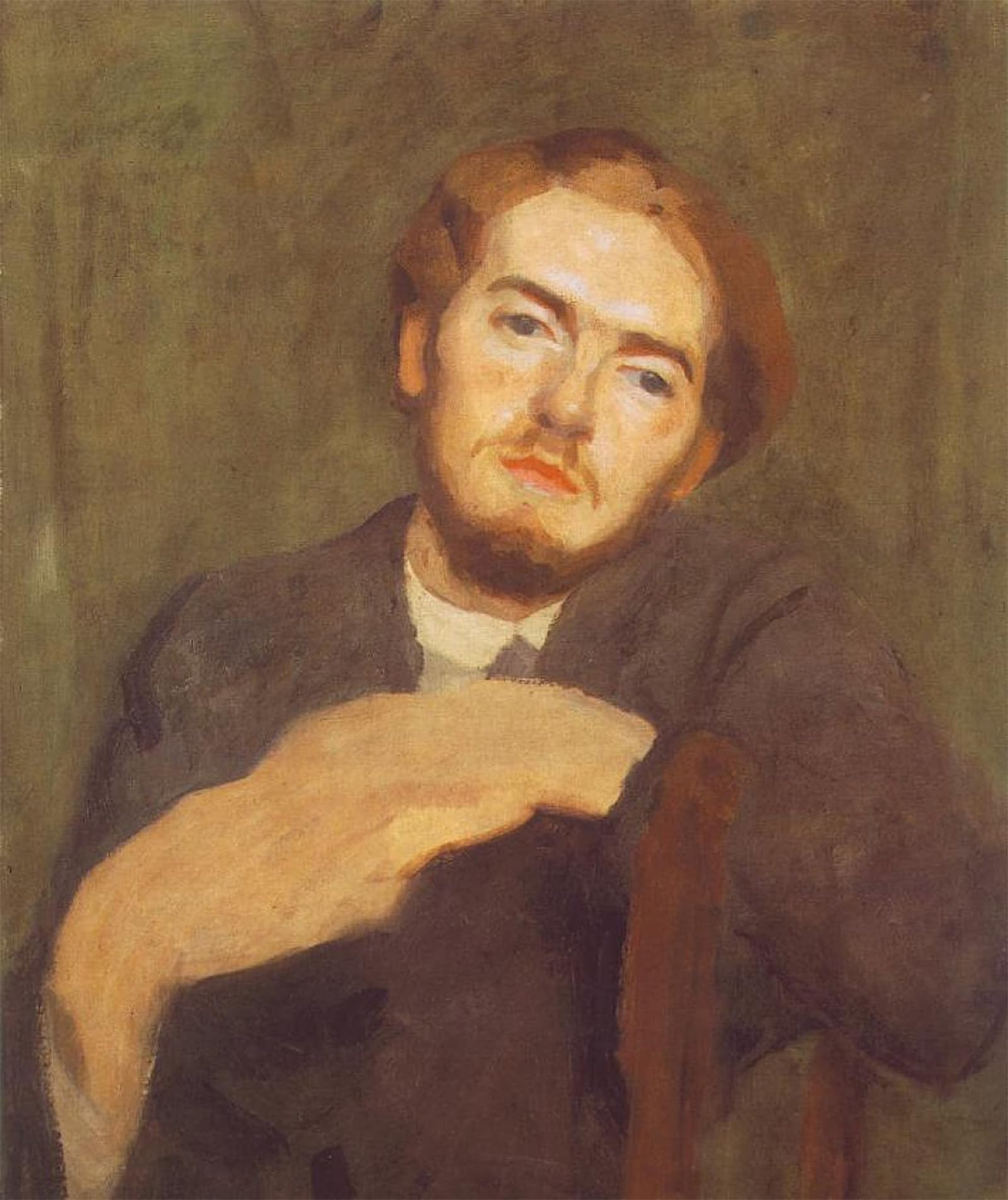 RZHRHJES Vintage Wall Art Picture on Canvas Wall Art Poster Portrait of Beni Ferenczy by Károly Ferenczy Canvas Poster for Home Decor 60x90cm