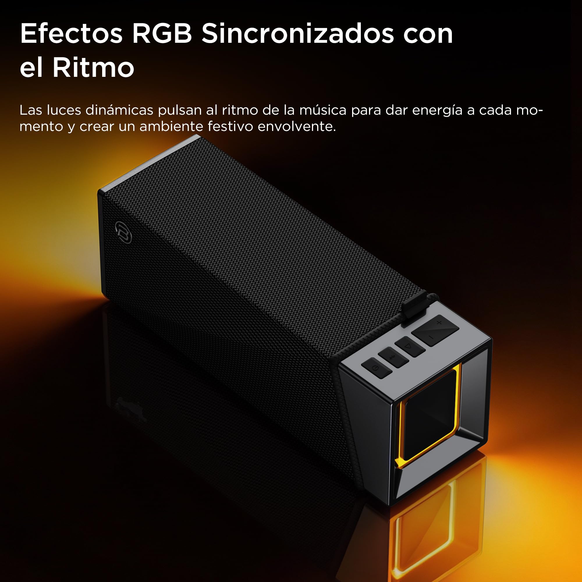 BUGANI Altavoz Bluetooth, caja de música Bluetooth con 5.4, batería de 24 horas, controladores de graves, IPX5 resistente al agua, función manos libres para teléfono, cajas para casa, exterior, jardín