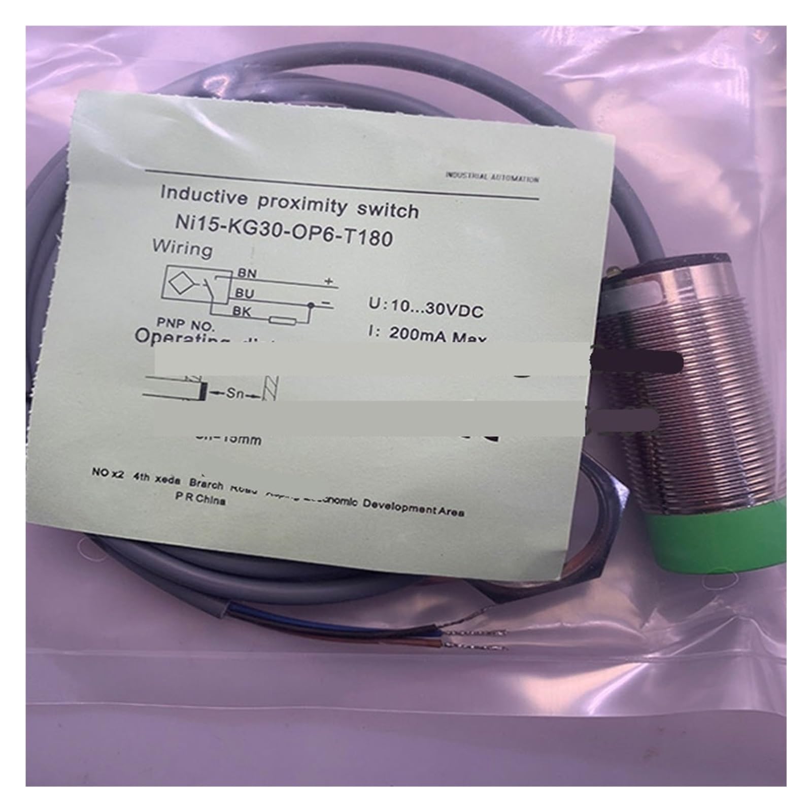 Capteur Ni15-G30S-OP6L robuste anti-panne pour usine