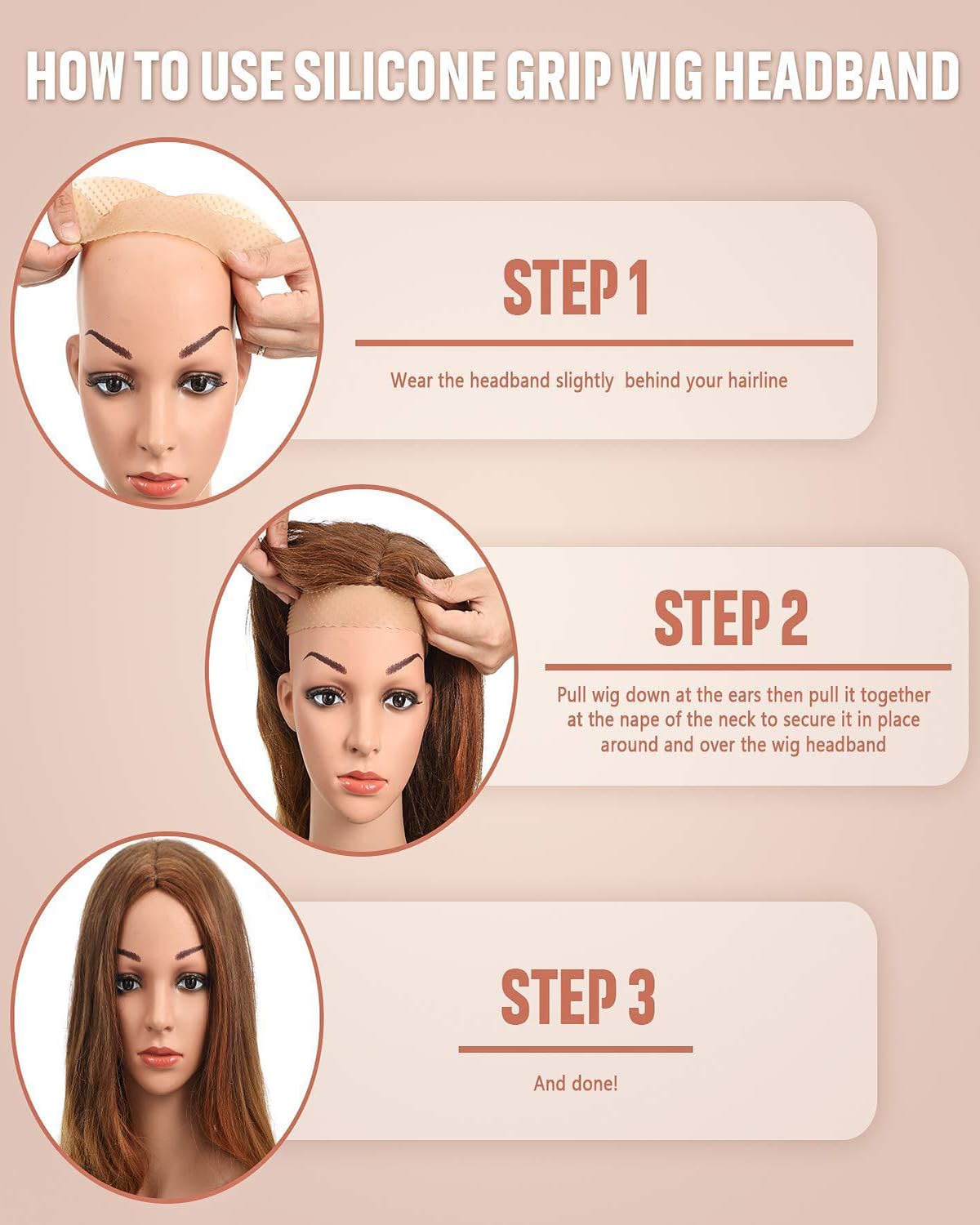 MittiJoy 8PCS Bald Cap, Lace Wig Cap Set (4 Black + 4 Nude), Stretchy Hair Net for Wig Application, Stocking Wig Caps Stretchy Nylon Caps for Women, Suitable for Halloween, Costume Parties, Weddings - Image 4 thumbnail