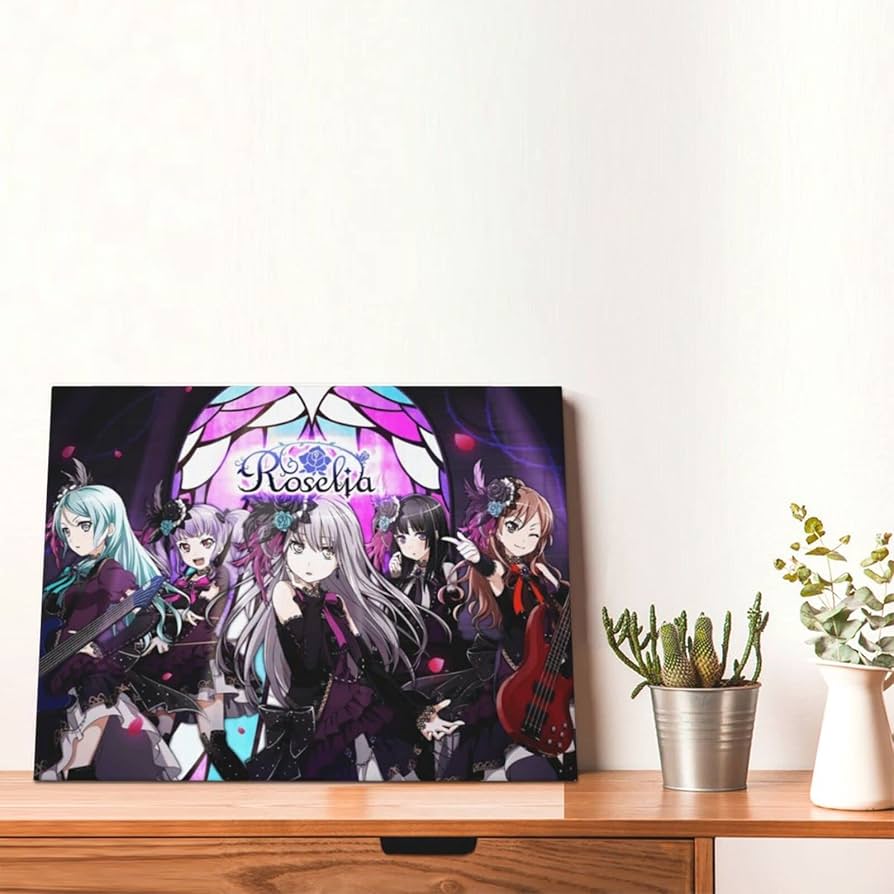 バンドリ！ メモリアルフレームアート Roselia ロゼリア Amazon.co.jp: バンドリ ガルパ Roselia ロゼリア アニメ アート