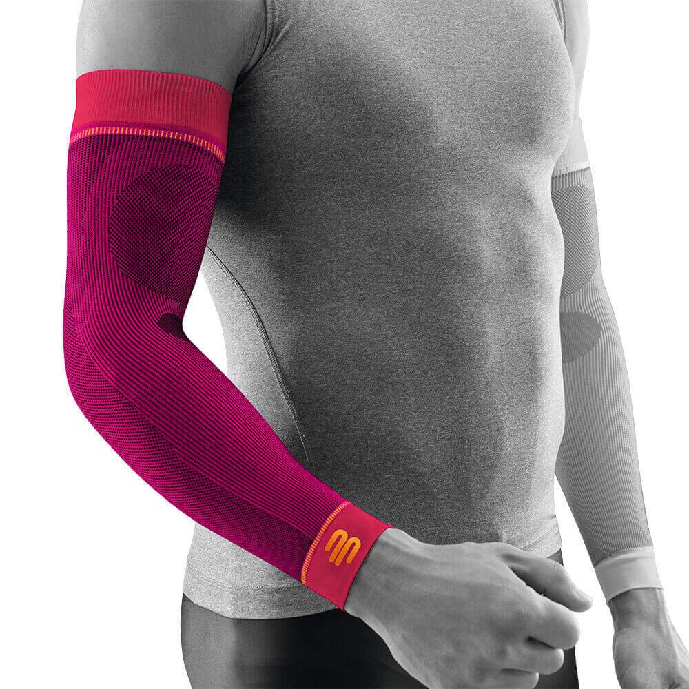 BAUERFEIND Sport Kompressions-Armbandagen 1 Paar Gr. M kurz Pink