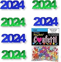 Vista 66 de Confetti Year 2024 Negro, Azul Royal Combo - 2 bolsas de media onza (1 oz)