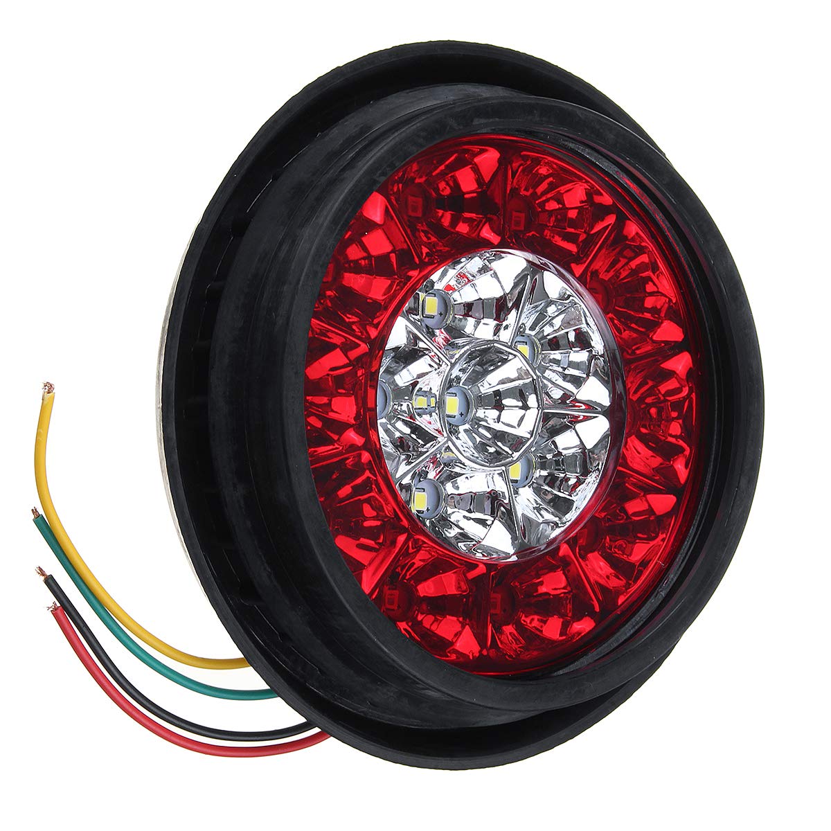 YONGYAO 4PCS 24V 16Leds Indicatori di Direzione per Auto Luci di Arresto per Freno Lampade di Coda Impermeabili per Camion Rimorchio Camion