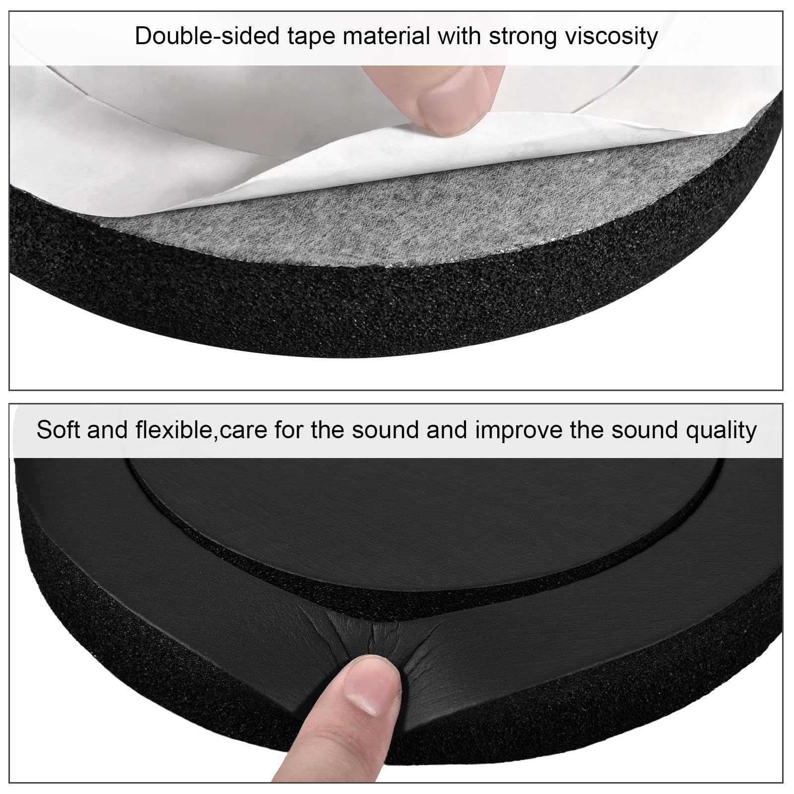 Anti Mousse QUARKZMAN 4 Pcs Pieds D'Isolation Pour Haut-Parleur, 40mmx10mm Base En Patin Anti Vibration