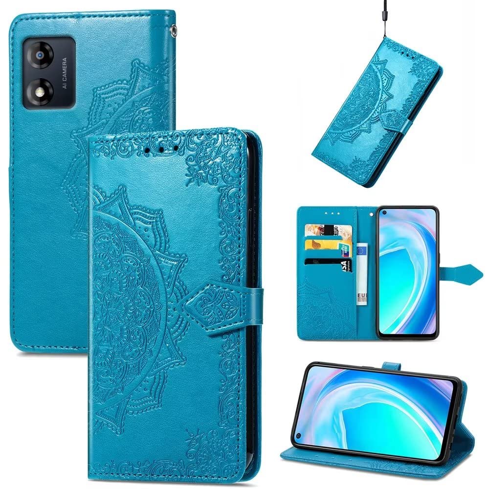 EASSGU Custodia per Motorola Moto G73 (6.5 Inches) Pelle PU Flip Folio