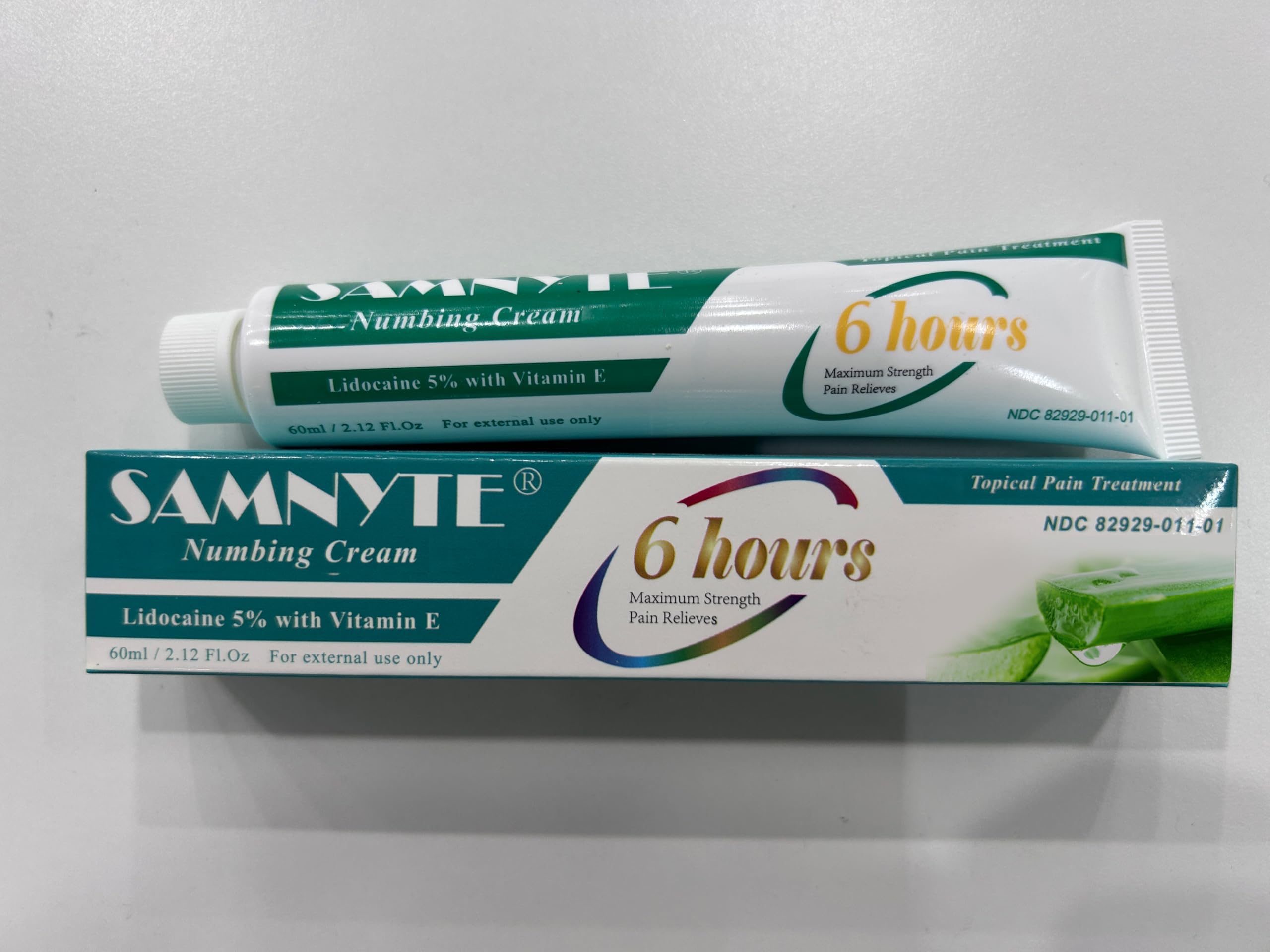 Numbing Cream for Tattoos Extra Strength (60ml/2.12floz), Lasts Over 6 Hours Maximum Strength Painless Tattoo Numbing Cream, Best Formula for Tattoos, Effective Promotes Healing Tattoo Numbing Cream