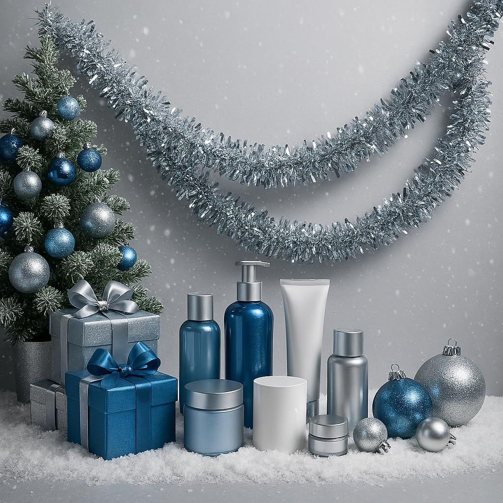 Anderson's Metallic Silver Tinsel Twist Garland, 25ft Holiday Decoration, Christmas Tree Trim, Parade Float Decor, Party Supplies, Halloween, Graduation, Indoor Outdoor Event Garland - Image 8