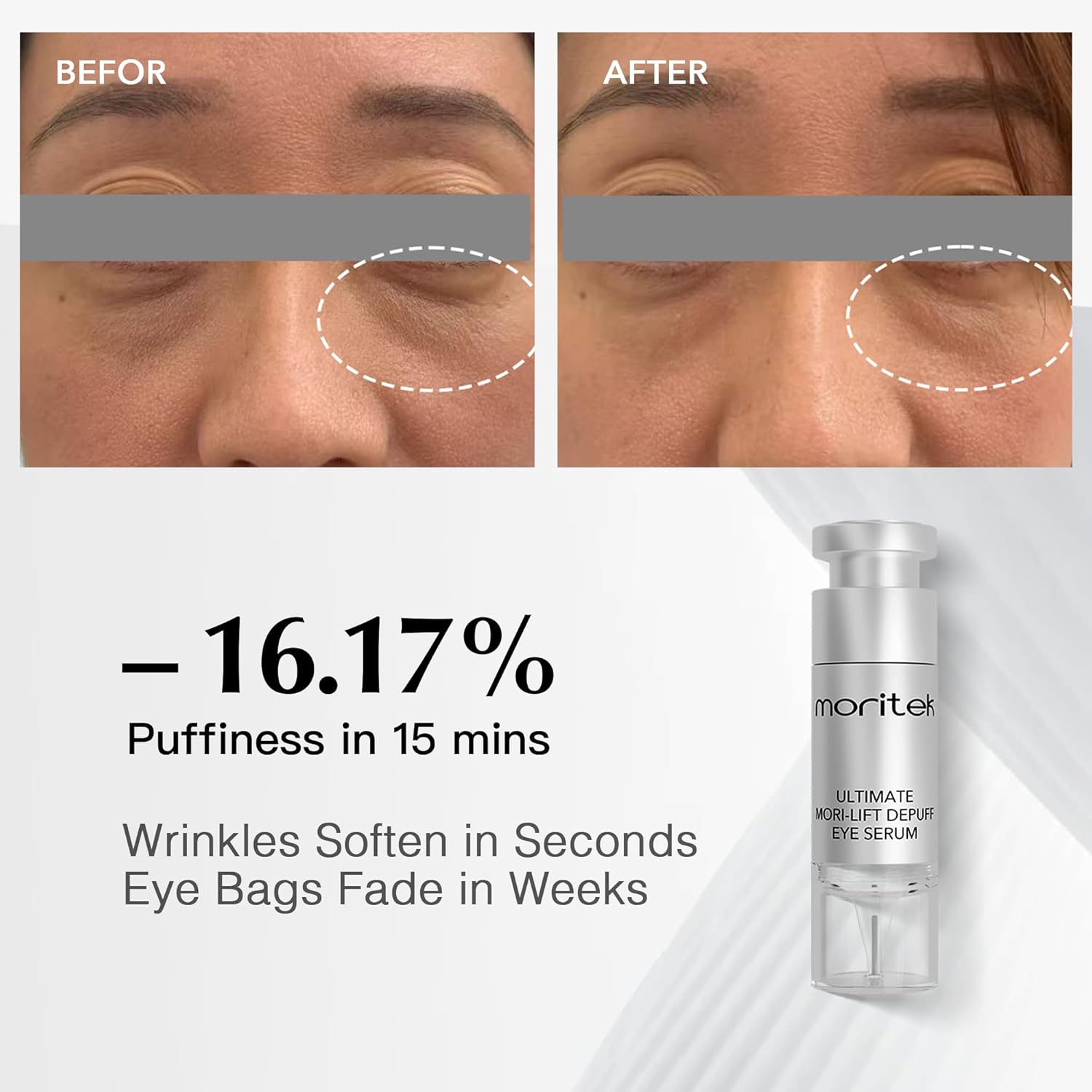 Deep Anti-Aging Wrinkle Remover & Eye Serum instantly reduces the appearance of under-eye bags, puffiness, dark circles, wrinkles, fine lines, and crow's feet - Image 8