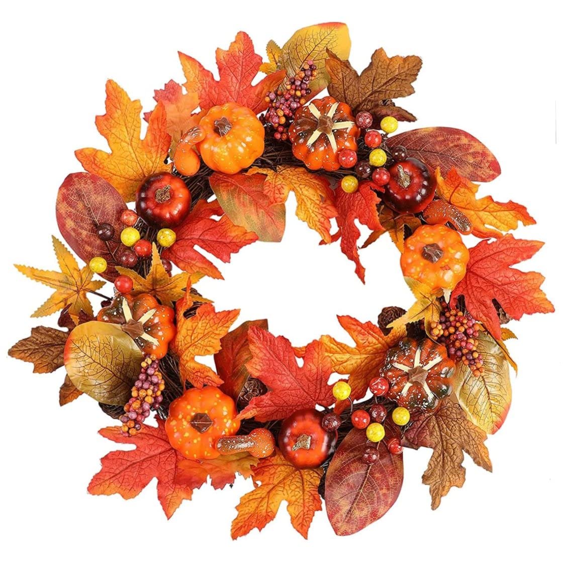 Couronne d'automne porte d'entrée idéale pour sublimer votre décoration d'Halloween