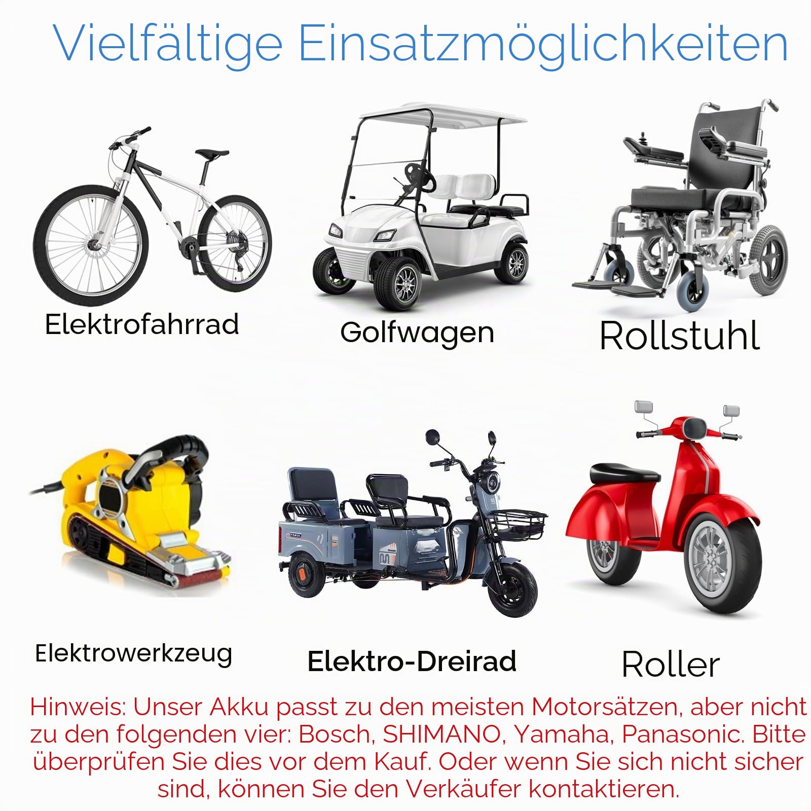 Yasco 48V 20Ah Elektro Fahrrad Akku Lithium Batterie mit Ladegerät, 50A BMS Schutz PVC Battery für Elektro-Roller Scooter