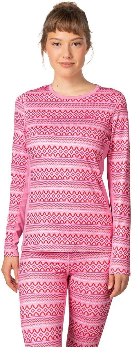 Kari Traa Lilja Long Sleeve Women's Base Layer Top - Fitted 100% Recycled Polyester Knit Thermal Top
