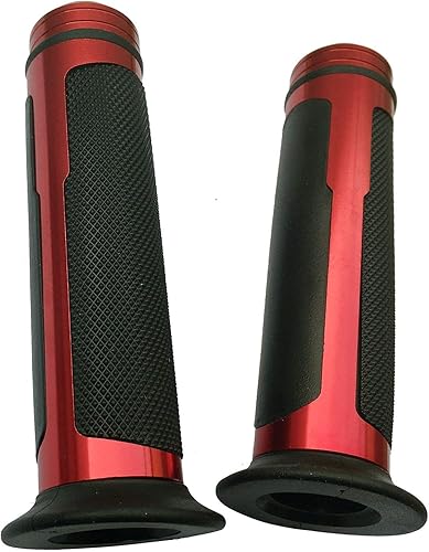 Miniatura 3 de Empuñaduras de gel de manillar de aluminio rojo de 78 pulgadas con tapas compatibles con Suzuki Vstrom 1000 DL1000 2006