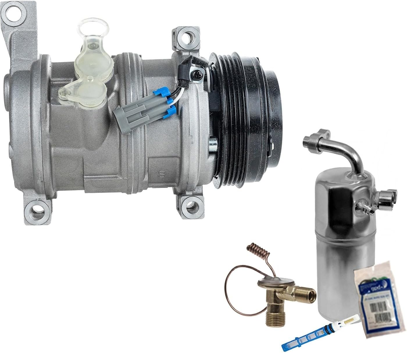 Replacement A/C Compressor Kit fits GMC Yukon 2007-2009 4.8L V8 With Rear Air Conditioning