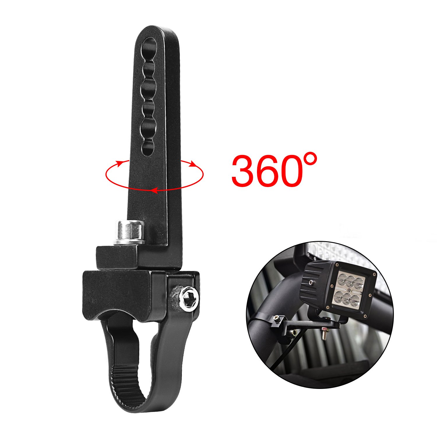 Clamp Mount Kit, AKD Part 2x0.875 inch LED Light Bar Tube Clamp