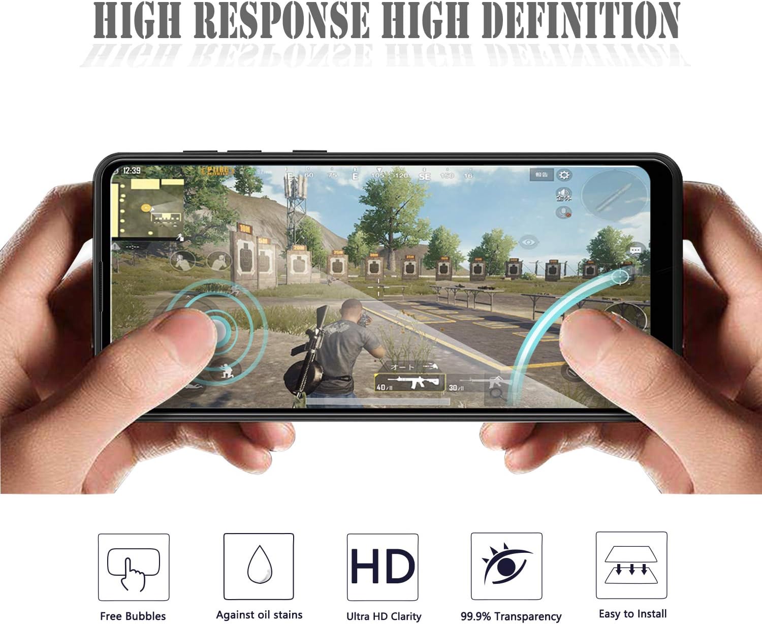 Orzero (2 Pack) Compatible for Samsung Galaxy A21s, Samsung Galaxy A11, Samsung Galaxy M11 Tempered Glass Screen Protector, 9 Hardness HD Anti-Scratch (Lifetime Replacement)