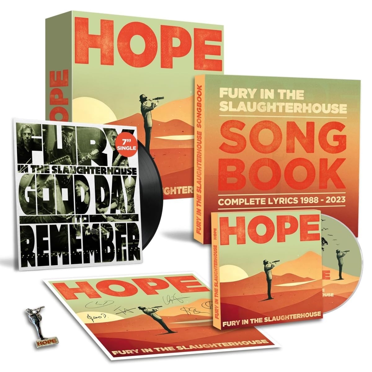 Fury In The Slaughterhouse, Neues Album 2023, HOPE, Limitierte Deluxe Fan-Box Edition