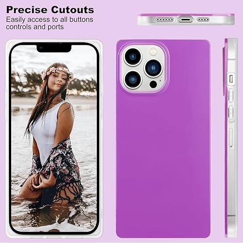 Miniatura 7 de Neon Series - Funda diseñada para iPhone 15 Pro Max de 6.7 pulgadas, bonito diseño retro brillante, a prueba de golpes, para mujeres y niñas nunca
