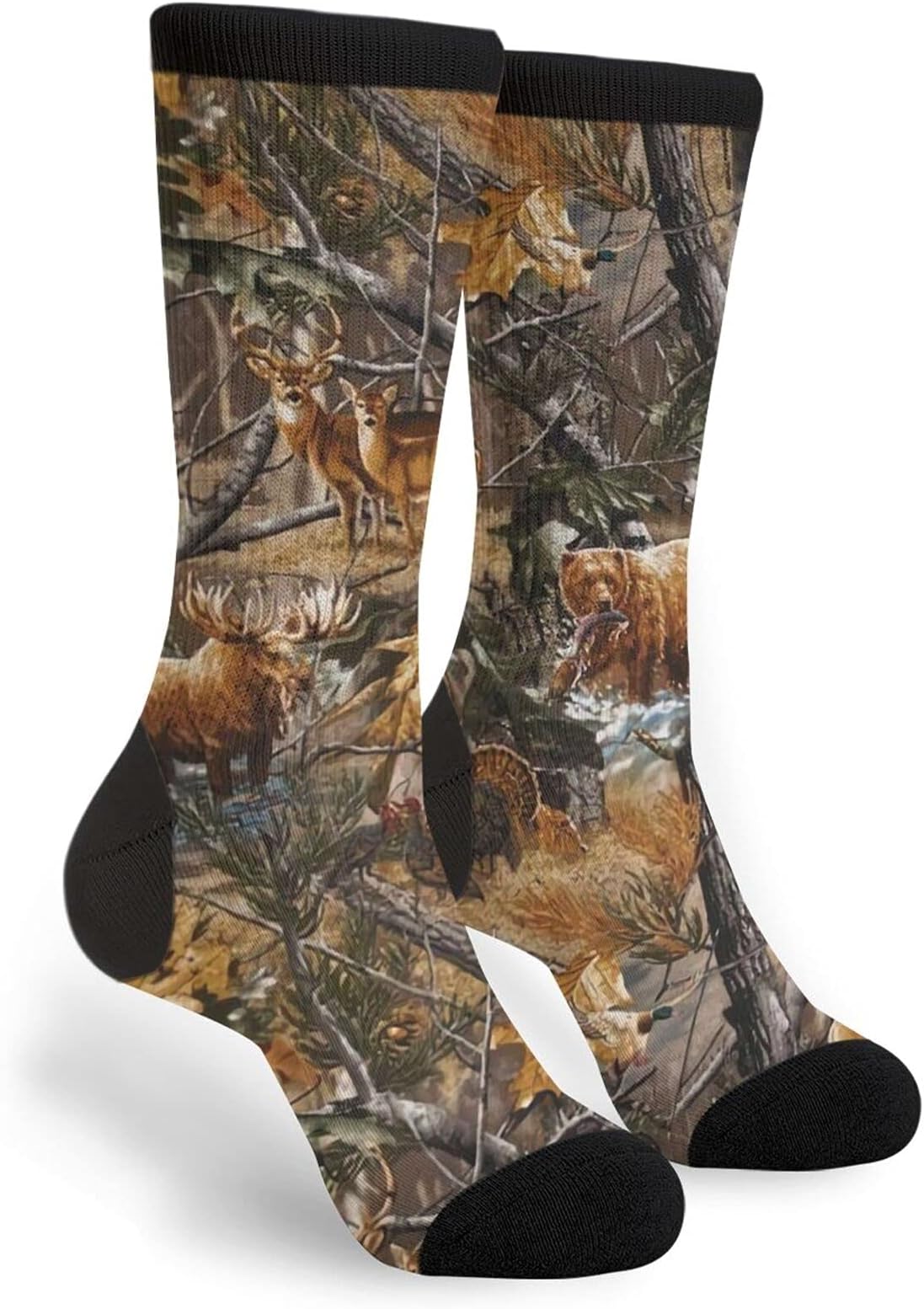 WAZHIJIAFun Dress Socks For Women & Men Novel Funny Contrast Socks