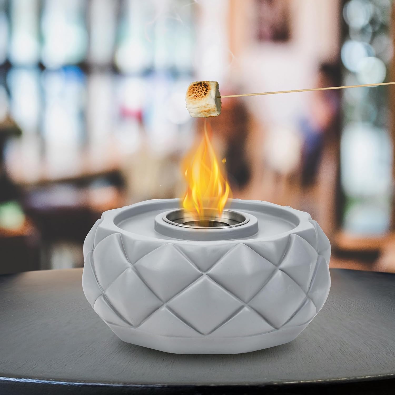 Fire Bowl Ethanol Heater Outdoor Table Top Tabletop Fireplaces