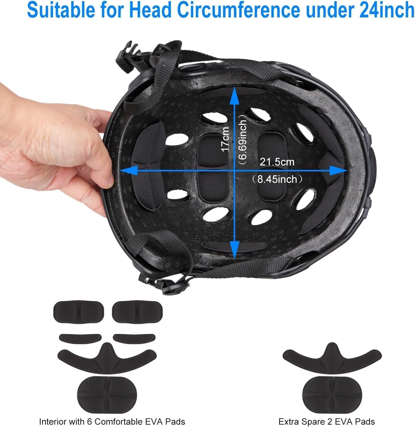 Tactical Helmet and Airsoft Mask Halloween Skull Full Face Protective MaskBlack,for Airsoft Paintball CS Game Military Tactical Gear